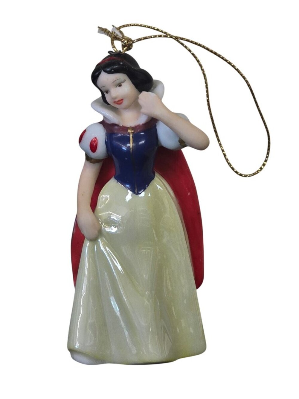 Disney Snow White Ceramic Ornament 4” Princess Christmas Decor